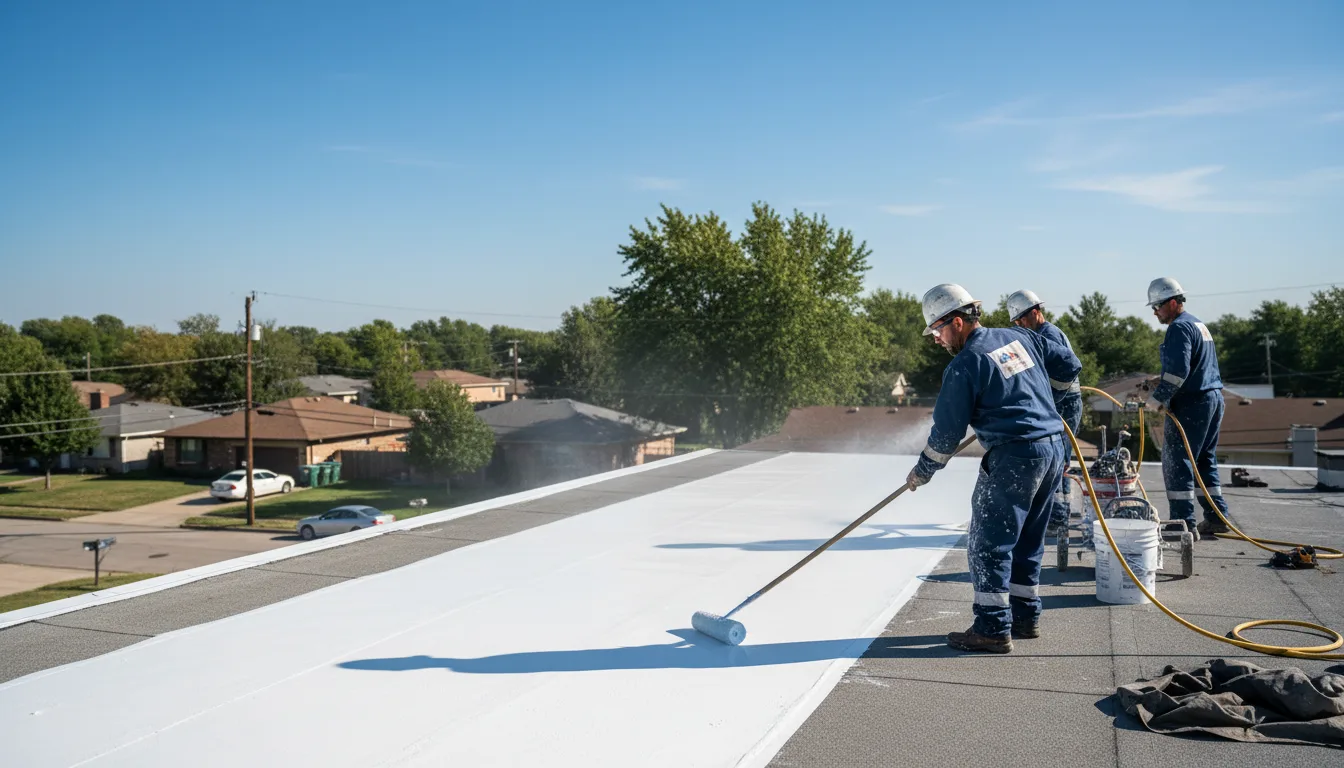 Commercial roof coating in Scottville, MI near me